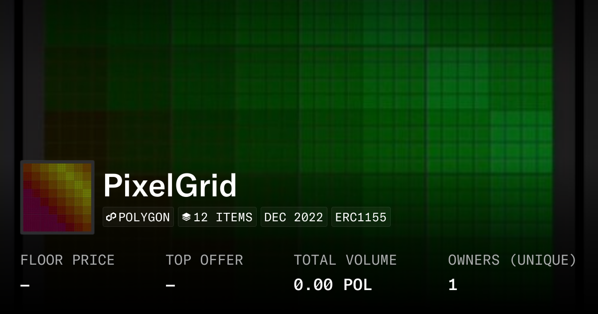 PixelGrid - Collection | OpenSea