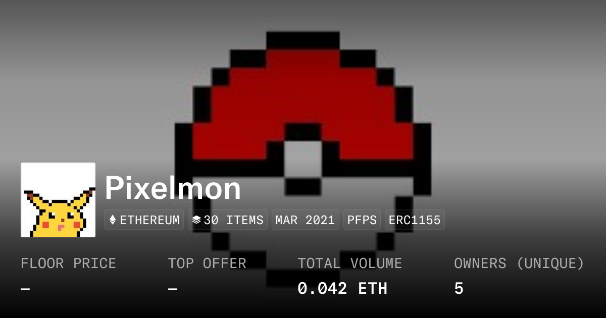 Pixelmon - Collection | OpenSea