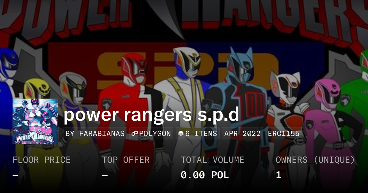 power rangers s.p.d - Collection | OpenSea