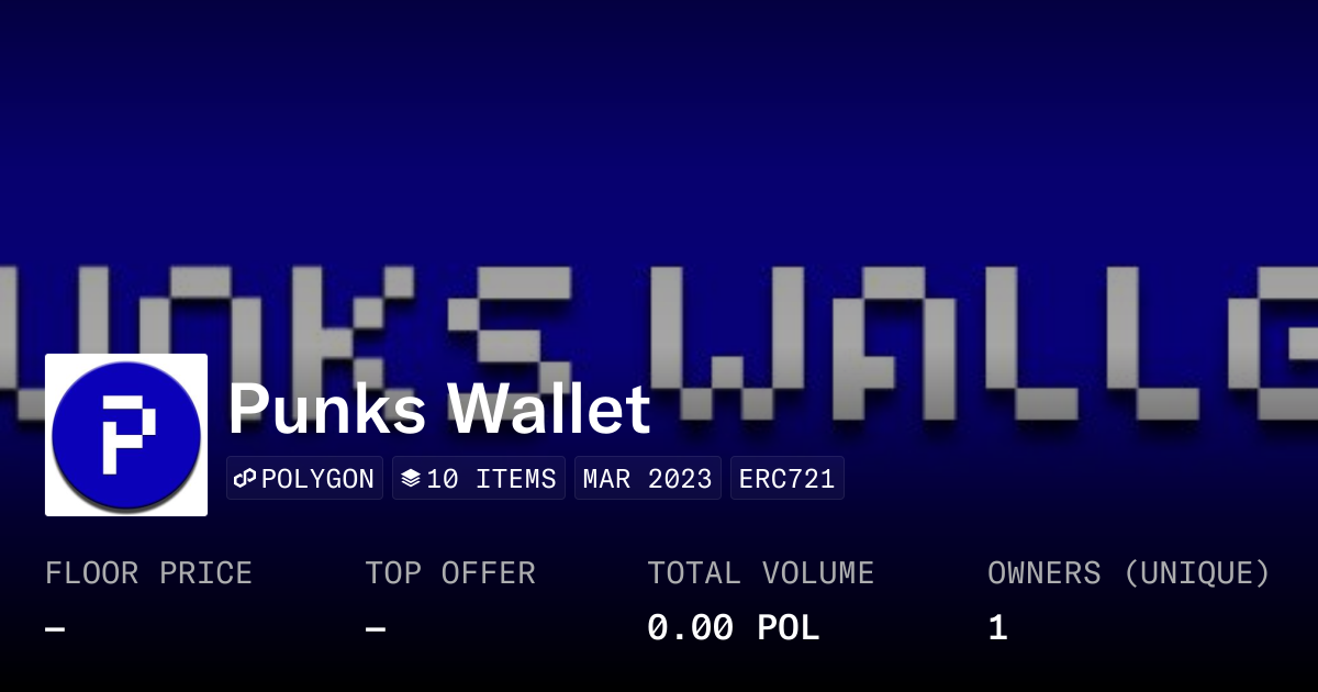 Punks Wallet - Collection | OpenSea