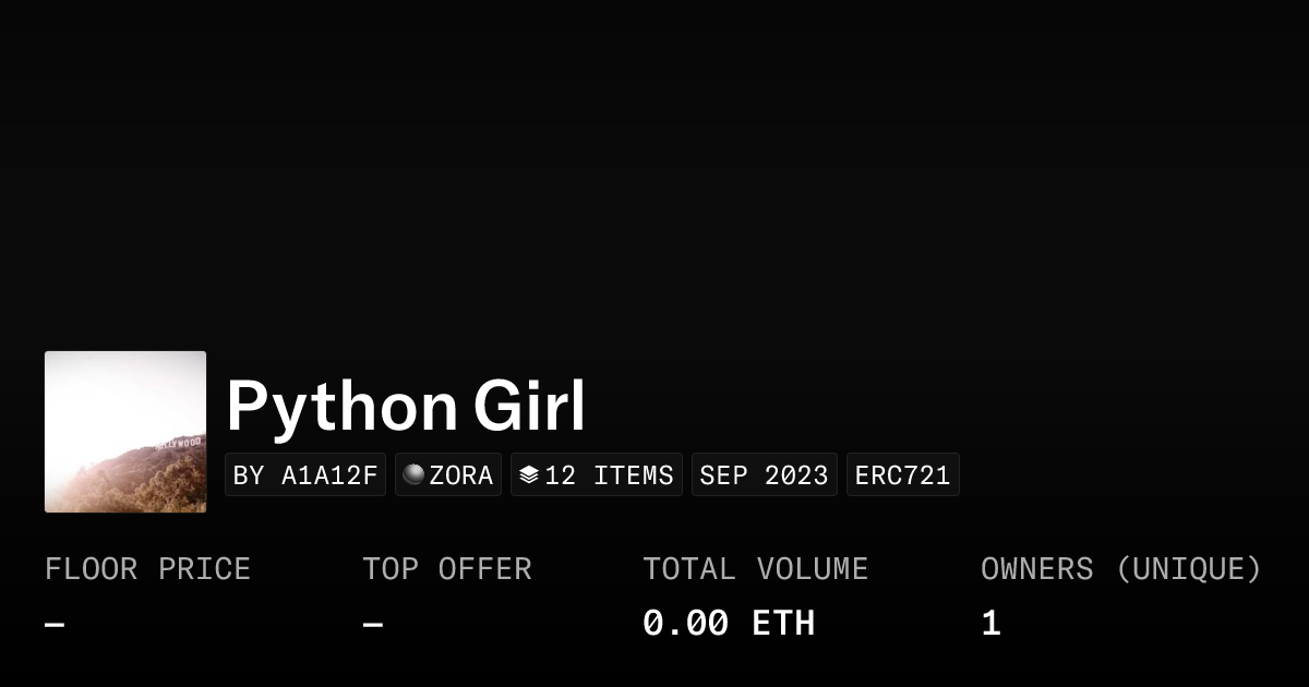 Python Girl - Collection | OpenSea