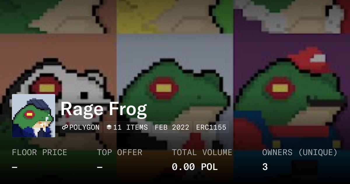 Rage Frog - Collection | OpenSea