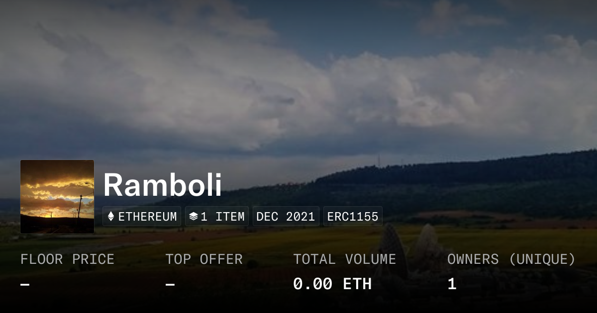 Ramboli - Collection | OpenSea