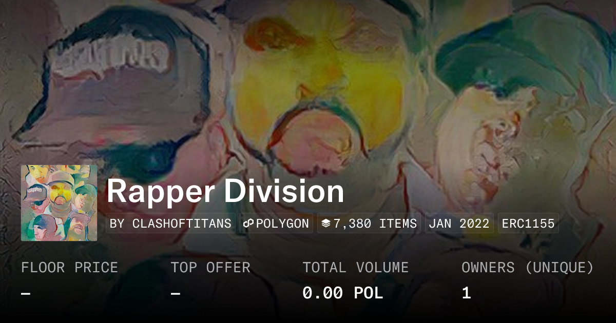 Rapper Division - Collection | OpenSea