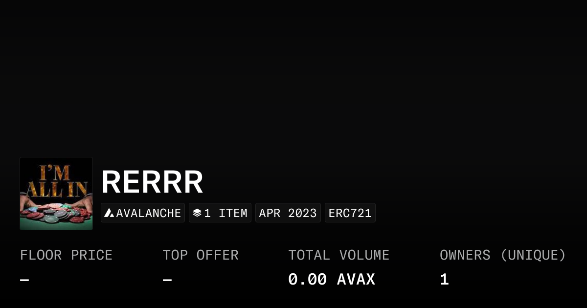 RERRR - Collection | OpenSea