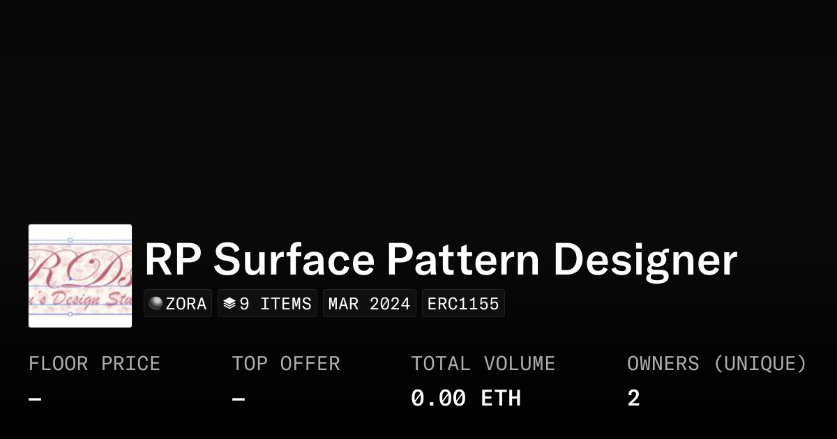 RP Surface Pattern Designer - Collection | OpenSea