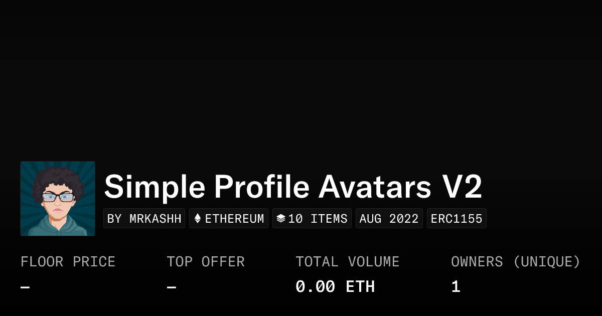 Simple Profile Avatars V2 - Collection | OpenSea