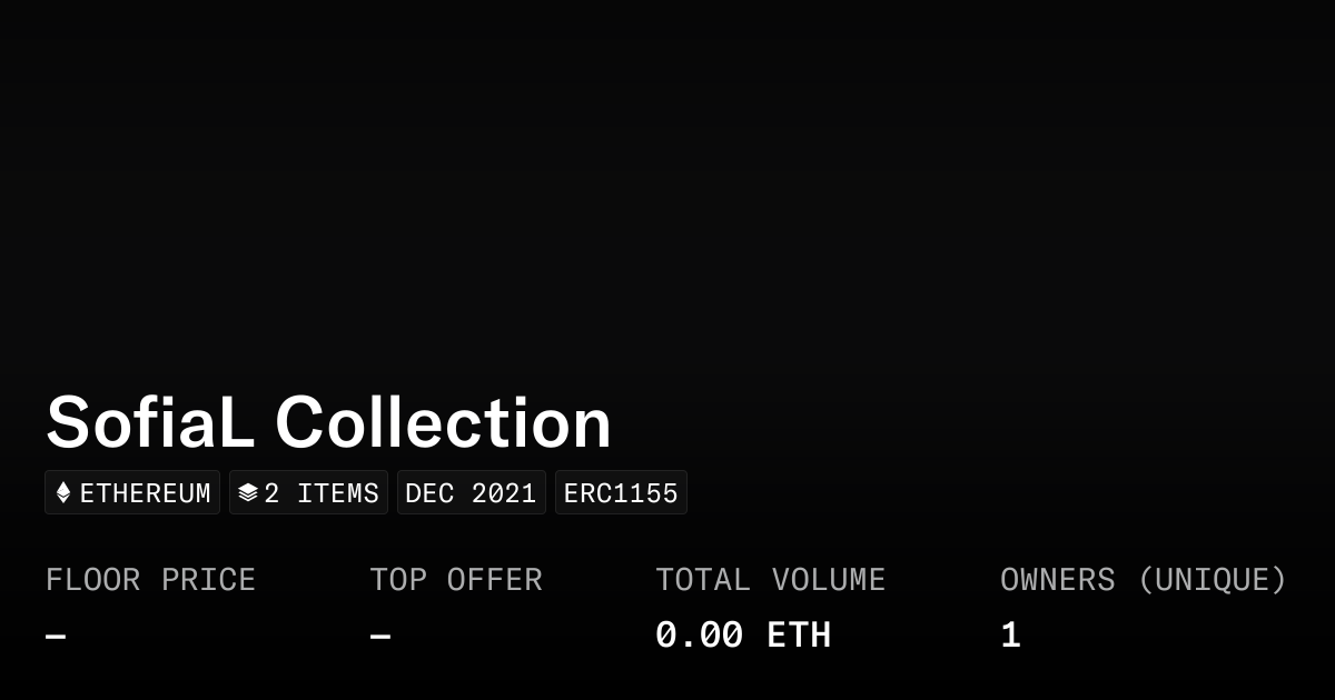 SofiaL Collection - Collection | OpenSea