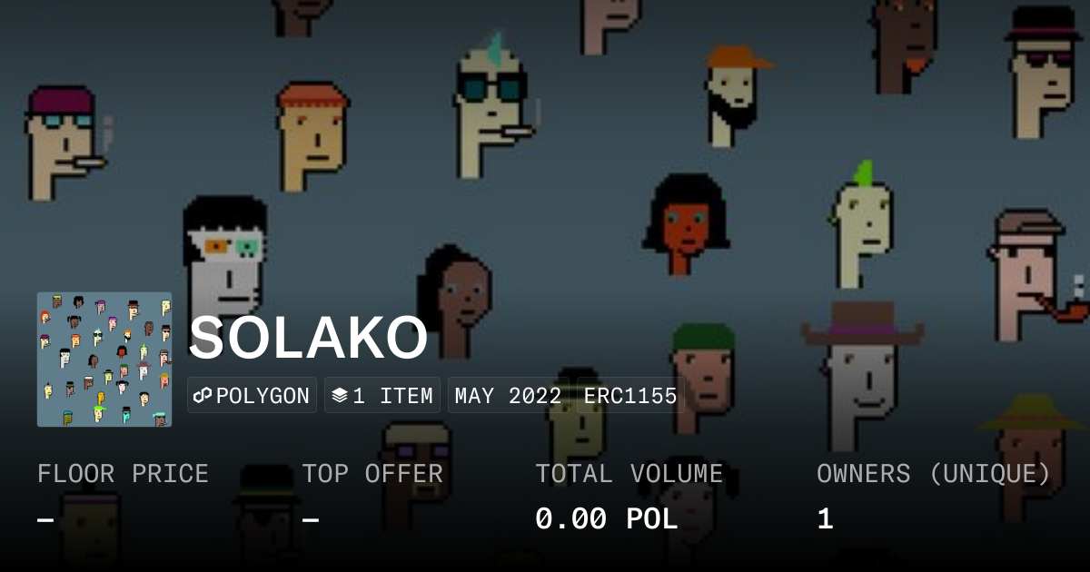SOLAKO - Collection | OpenSea