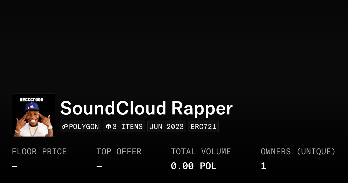 SoundCloud Rapper - Collection | OpenSea
