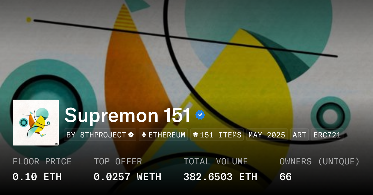 Supremon 151 0.1199 ETH - Collection | OpenSea
