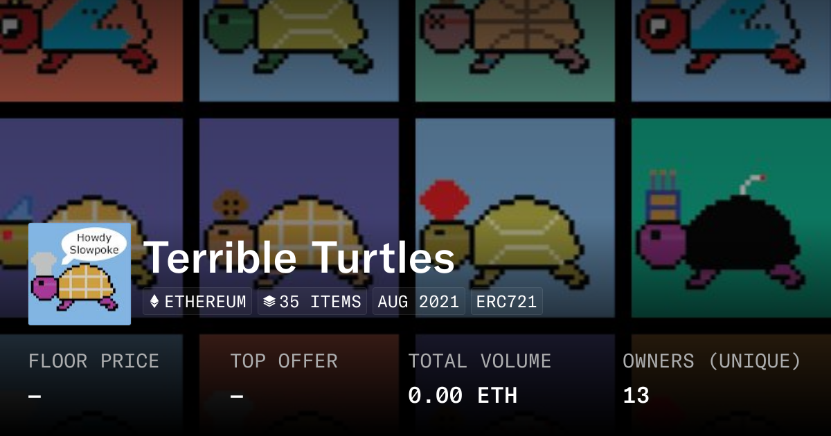 Terrible Turtles - Collection | OpenSea