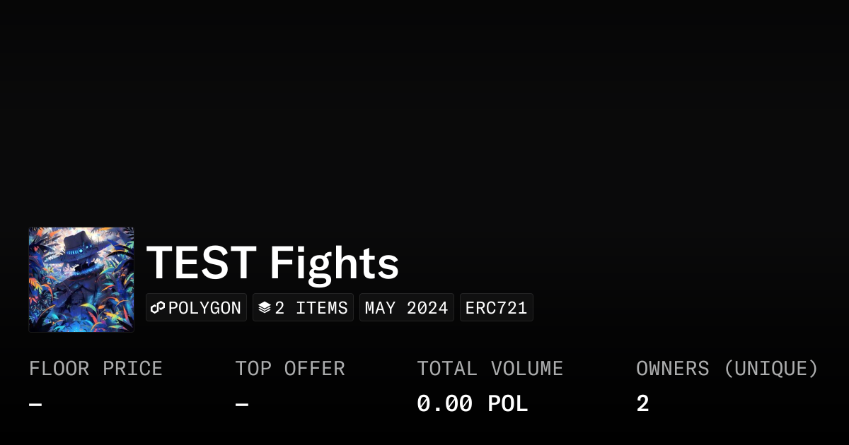 TEST Fights - Collection | OpenSea