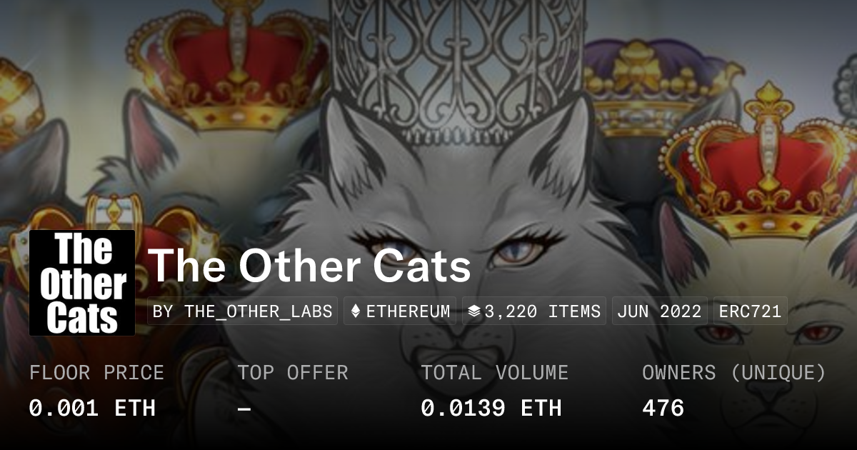 The Other Cats 0.001 ETH - Collection | OpenSea