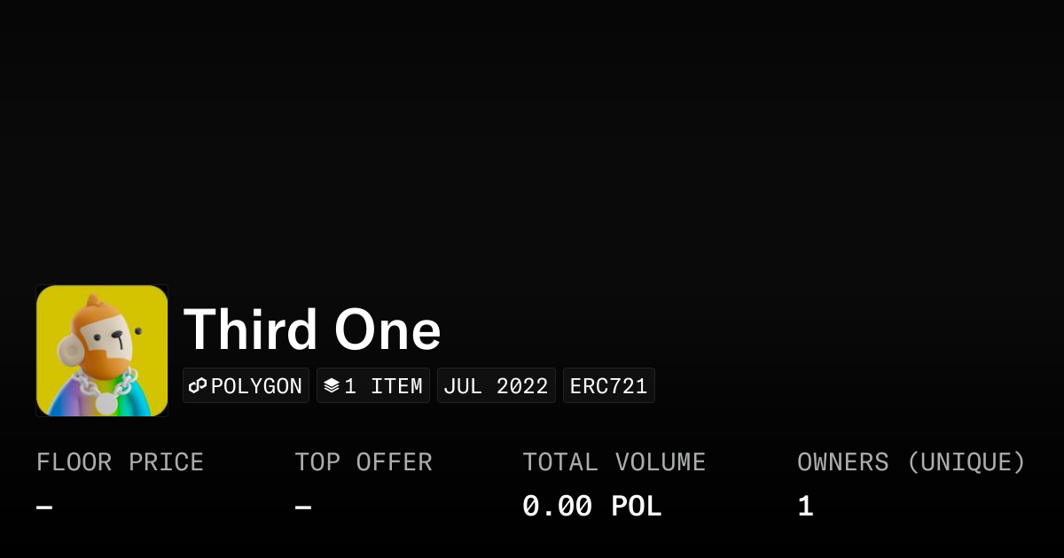 Third One - Collection | OpenSea