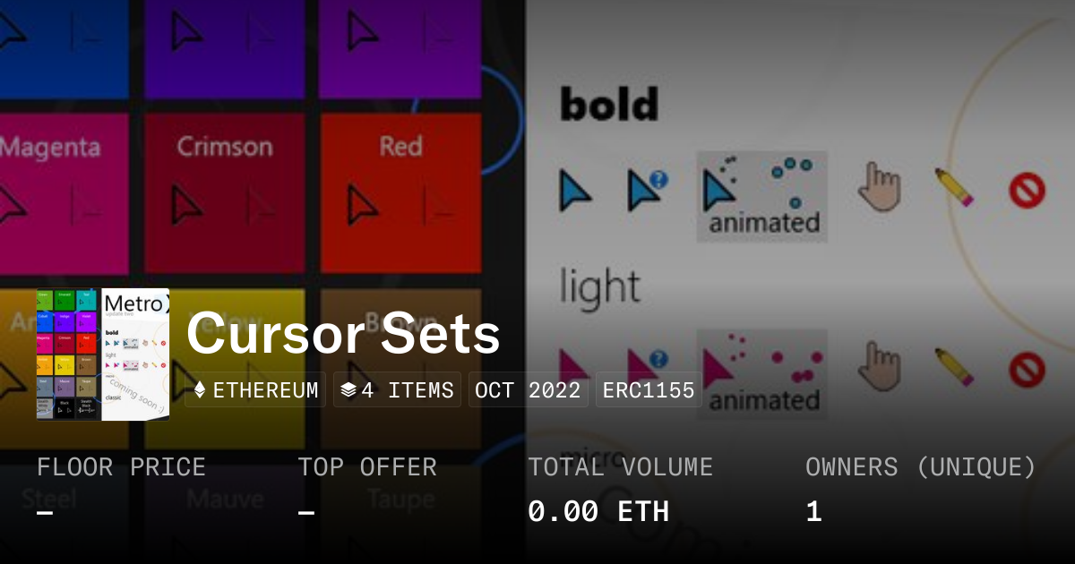 Cursor Sets - Collection | OpenSea