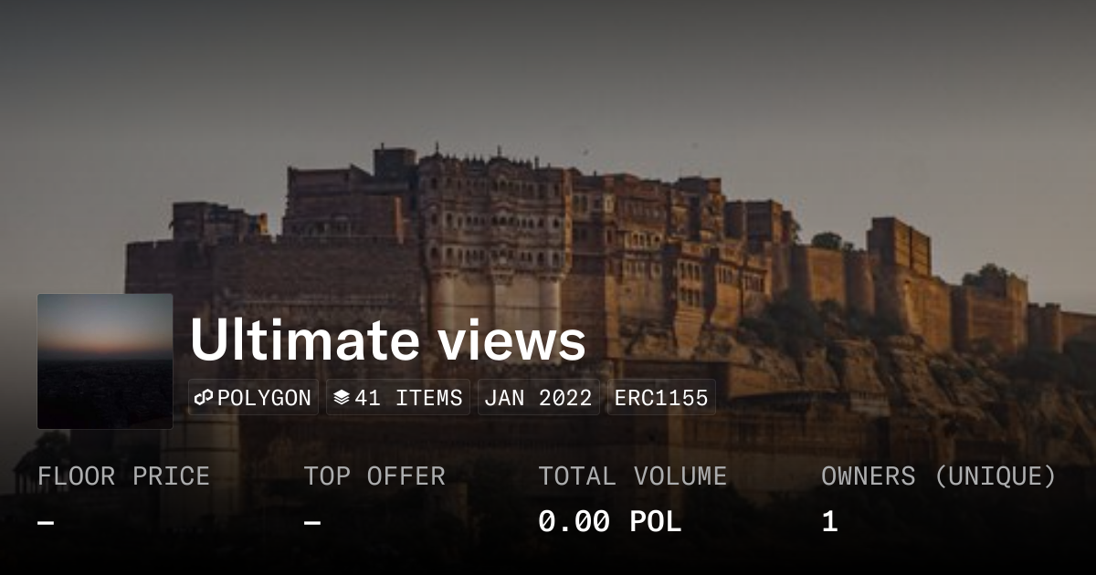 Ultimate views - Collection | OpenSea