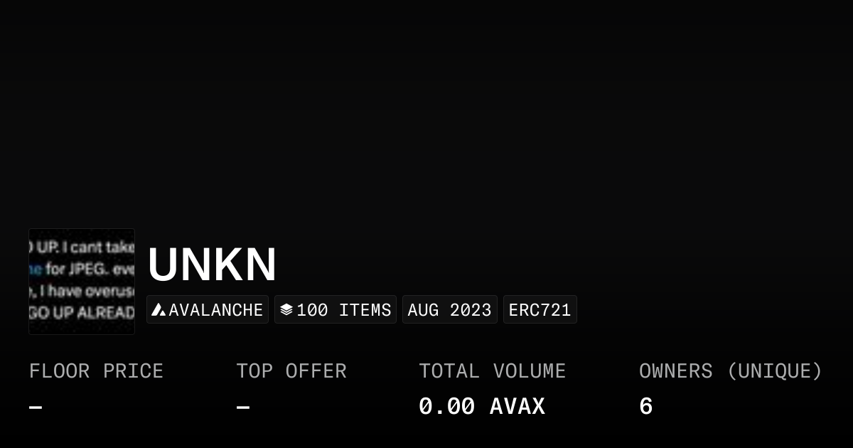 UNKN - Collection | OpenSea