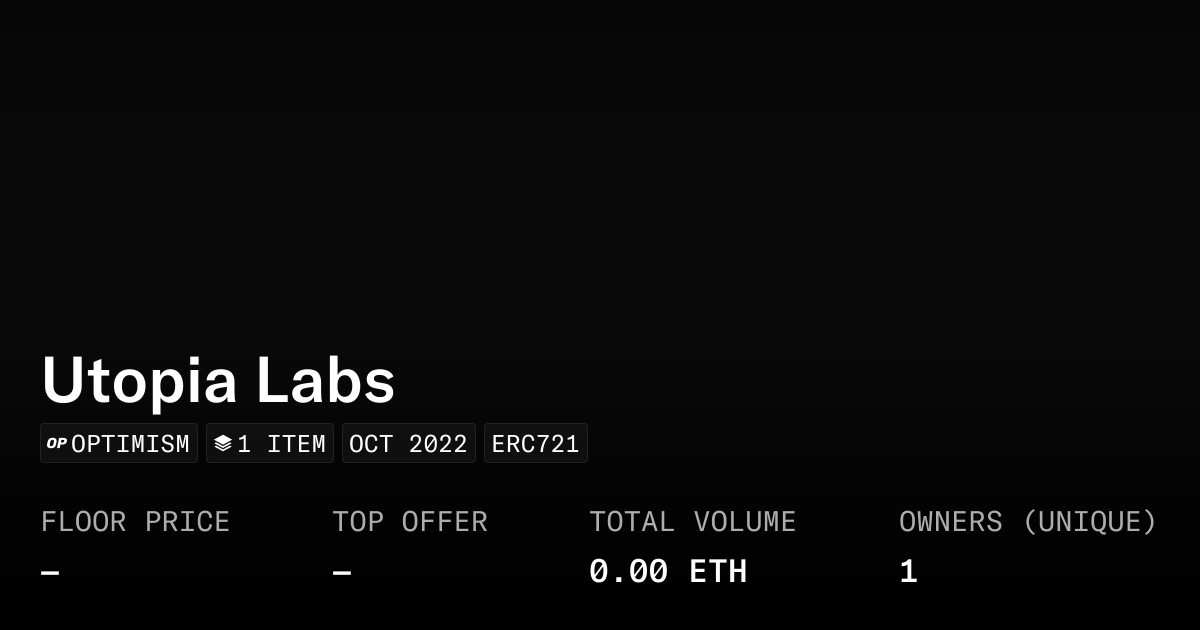 Utopia Labs - Collection | OpenSea