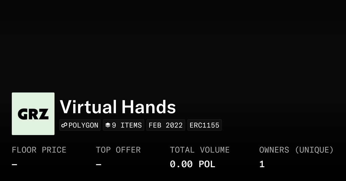 Virtual Hands - Collection | OpenSea