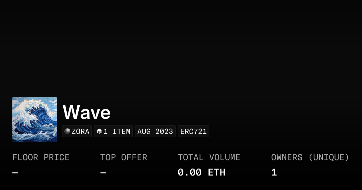 Wave - Collection | OpenSea