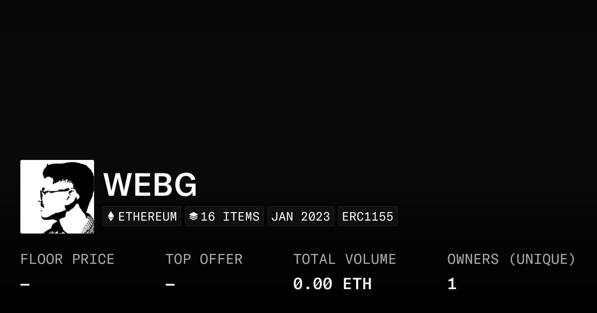 WEBG - Collection | OpenSea