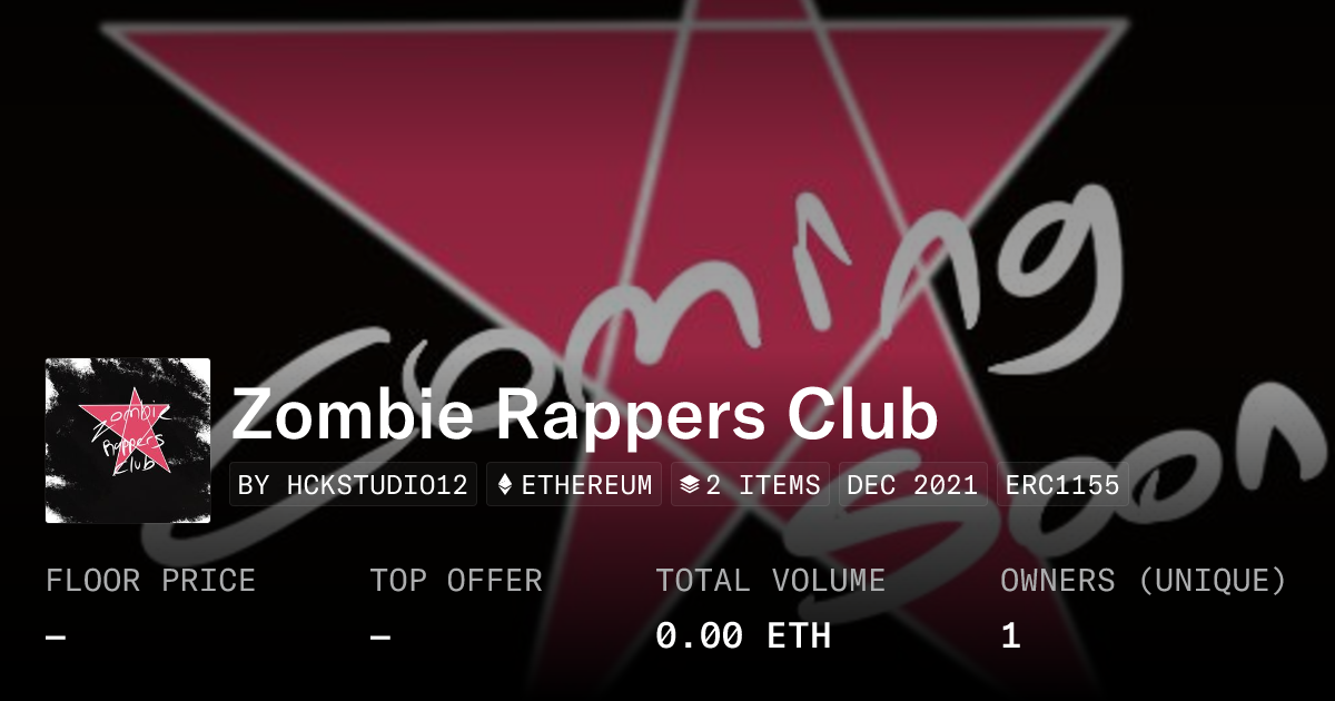 Zombie Rappers Club - Collection | OpenSea