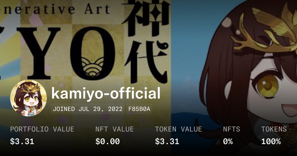 kamiyo-official - Profile | OpenSea