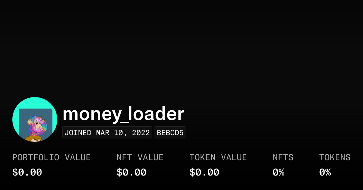 money_loader - Profile | OpenSea