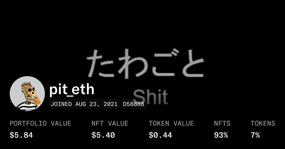 pit_eth - Profile | OpenSea